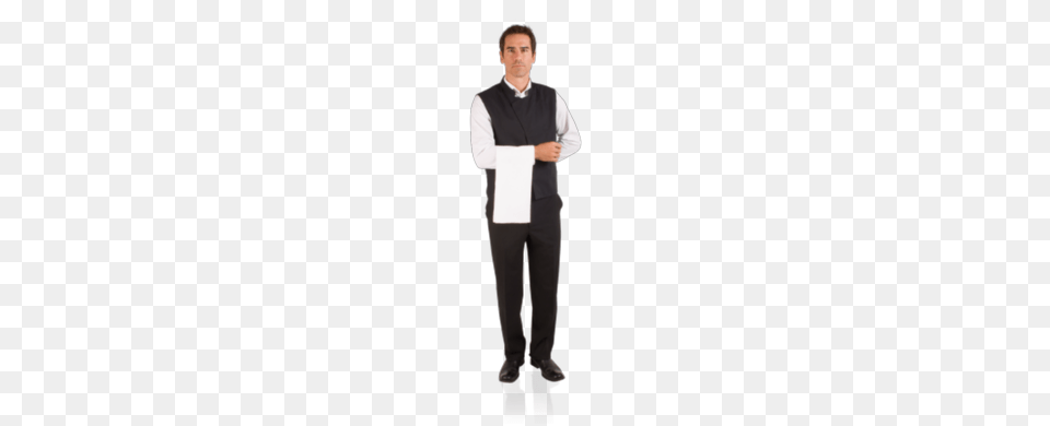 Waiter, Standing, Person, Man, Male Png Image