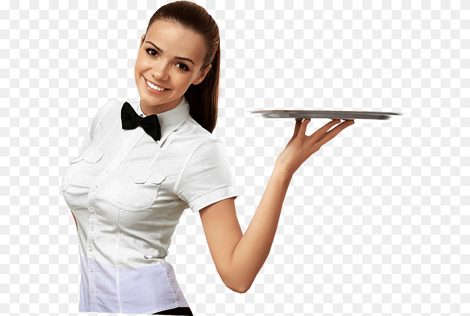 Waiter, Person, Clothing, Shirt, Female Free Transparent Png