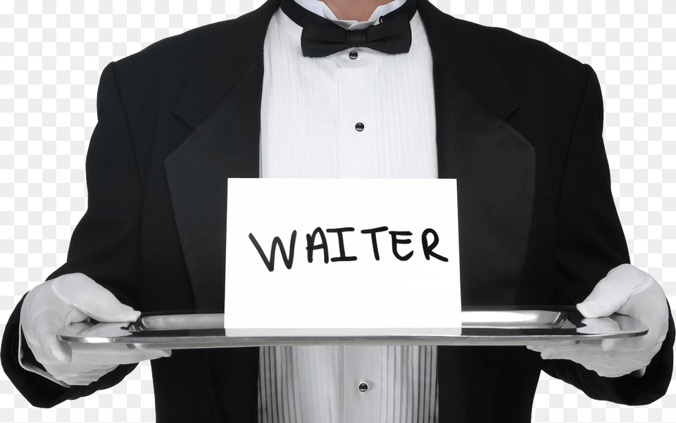 Waiter, Accessories, Tie, Suit, Shirt Free Png Download