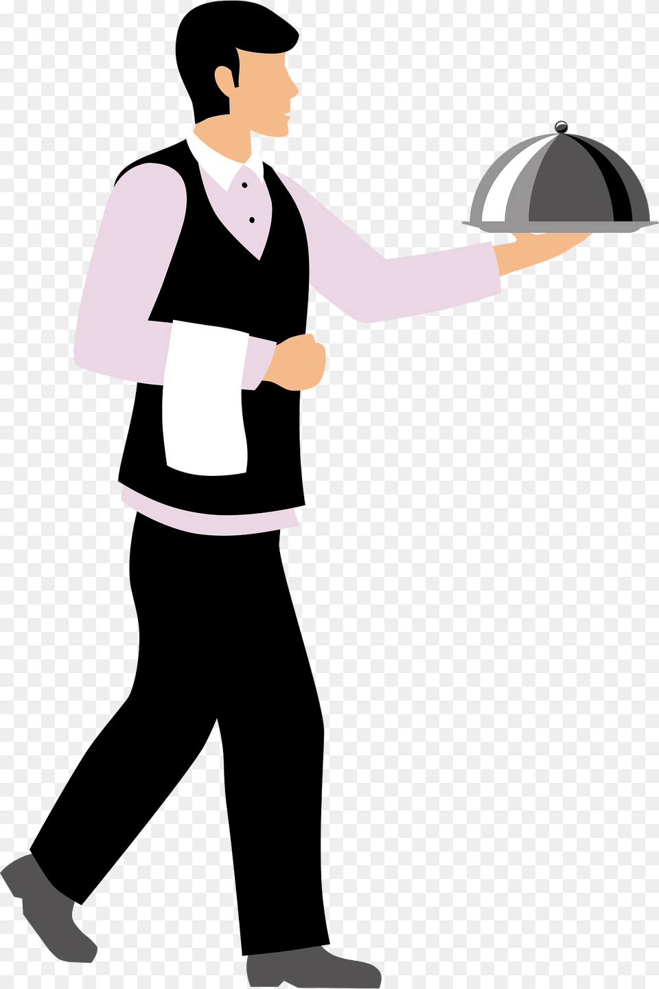 Waiter Clipart, Clothing, Shirt, Adult, Male Png