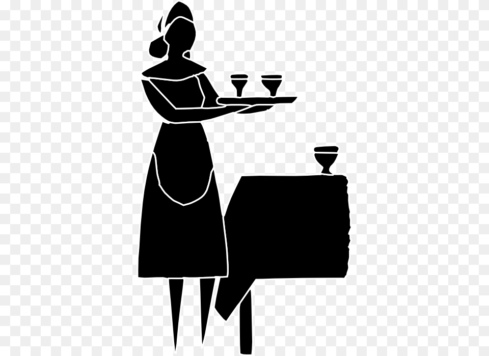 Waiter Clipart Image, Adult, Female, Person, Woman Png