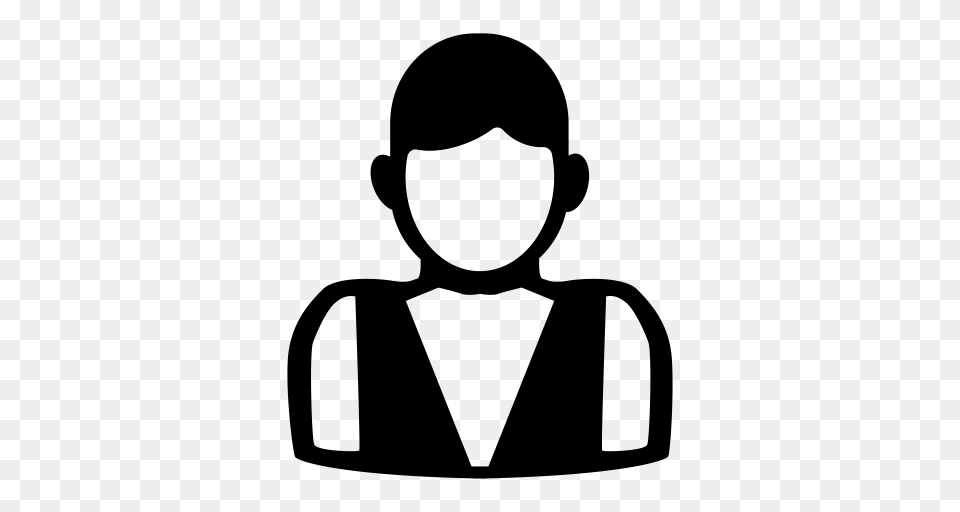 Waiter Female Waiter Hotel Staff Icon With And Vector Format, Gray Free Transparent Png