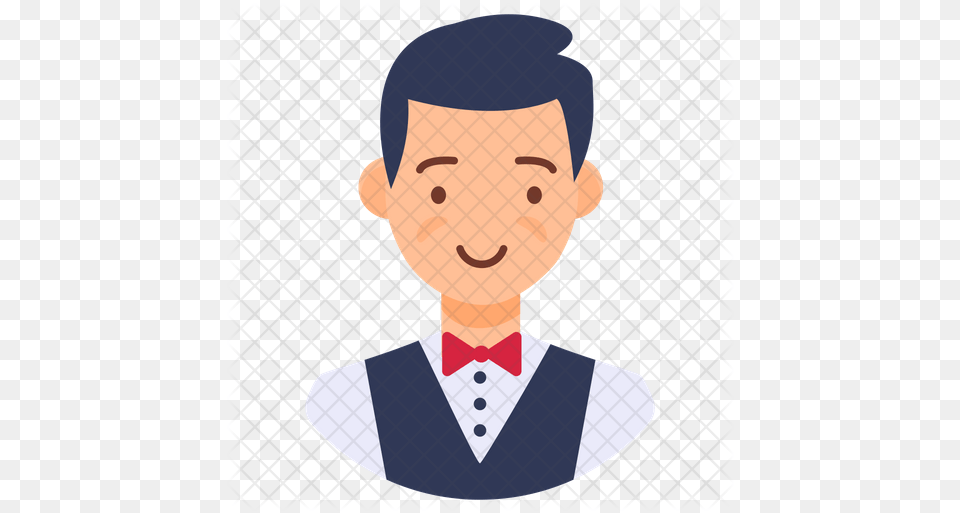 Waiter Icon Worker, People, Person, Formal Wear, Face Free Png Download