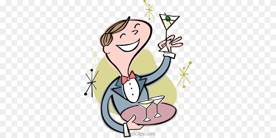 Waiter Royalty Vector Clip Art Illustration, Baby, Person, Book, Comics Free Transparent Png