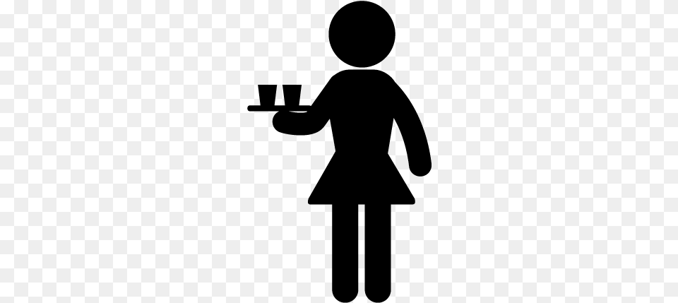 Waiter Waitress Clip Art Waitress Clip Art, Gray Free Png Download