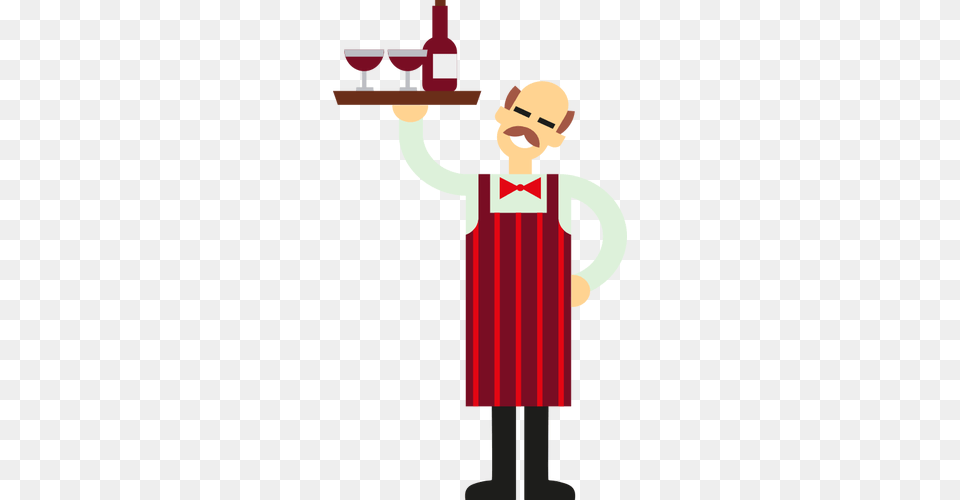 Waiter With Wine, Person, Head, Face Free Png Download