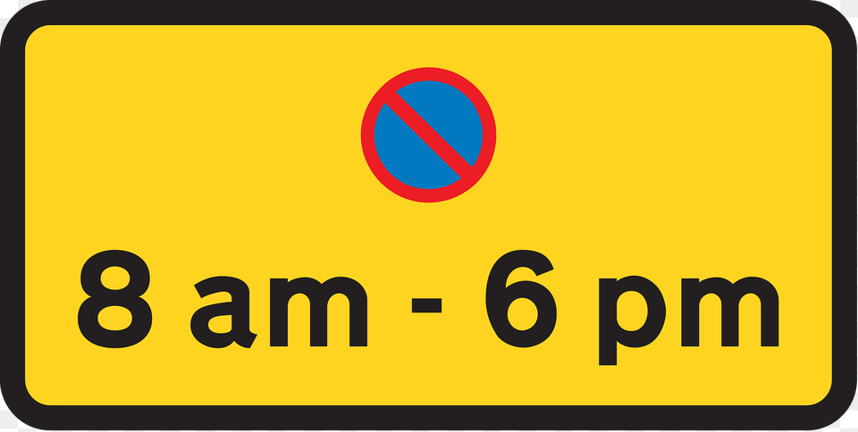 Waiting Prohibited Except For Loading And Unloading During The Period Indicated Clipart, Sign, Symbol, Text, Road Sign Png Image