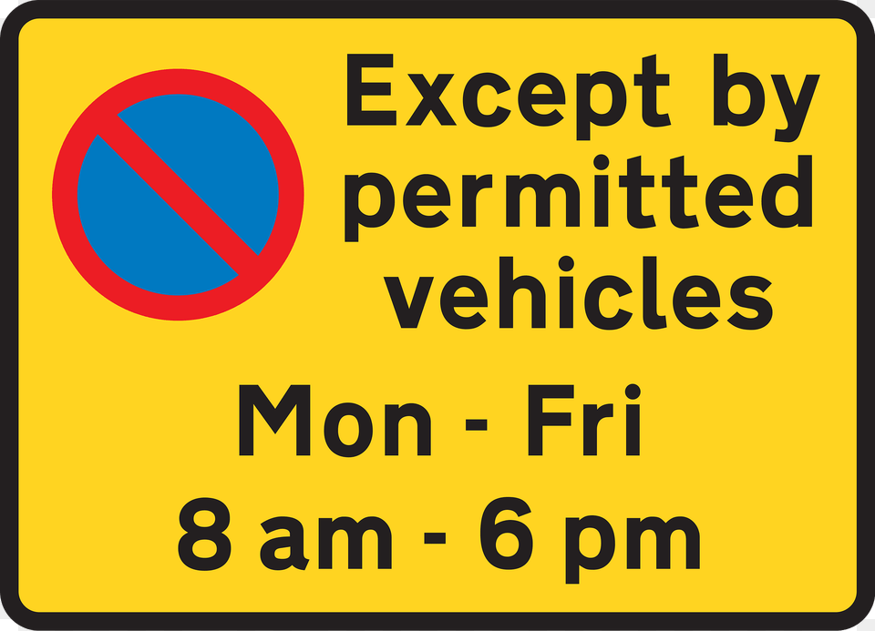 Waiting Prohibited In Designated Off Highway Loading Area During The Period Indicated Clipart, Sign, Symbol, Scoreboard, Text Free Png