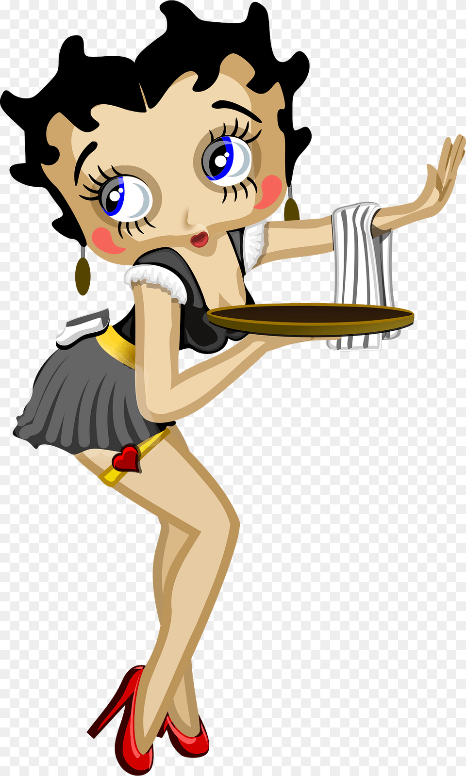 Waitress Clipart, Person, Book, Comics, Publication Free Png