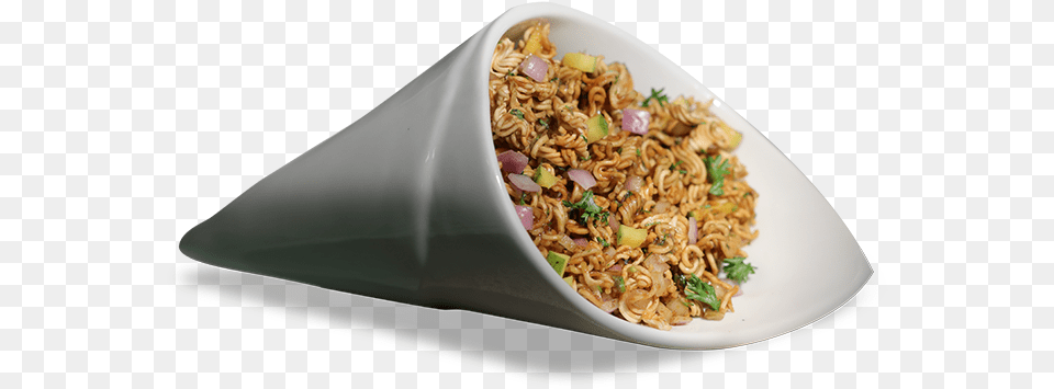 Waiwai Bhel Dish, Food, Food Presentation, Noodle, Plate Free Png Download