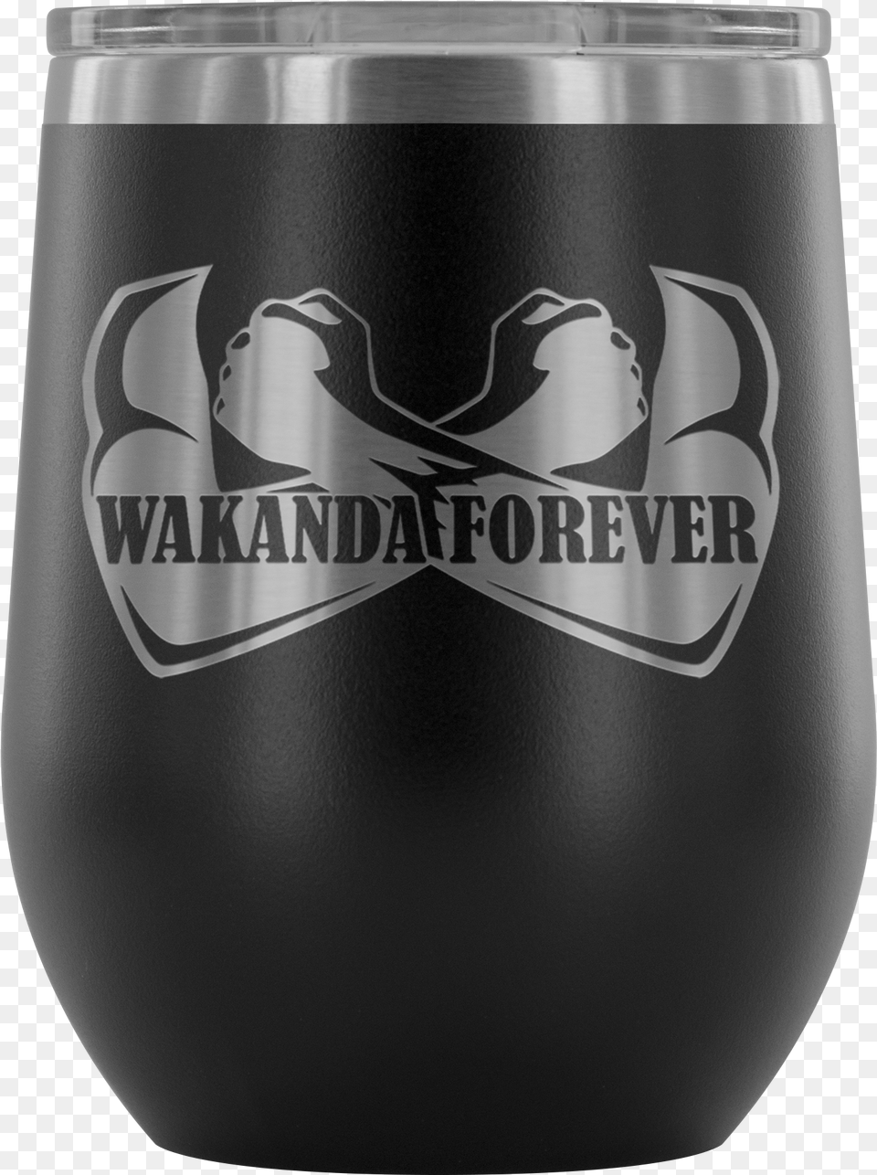 Wakanda Forever Arms Wine Tumbler, Alcohol, Beer, Beverage, Glass Free Png Download