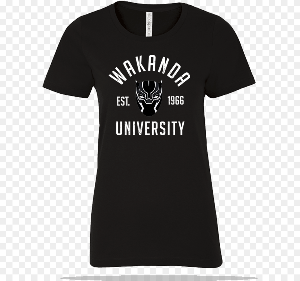 Wakanda University Ladies Tee, Clothing, Shirt, T-shirt Png