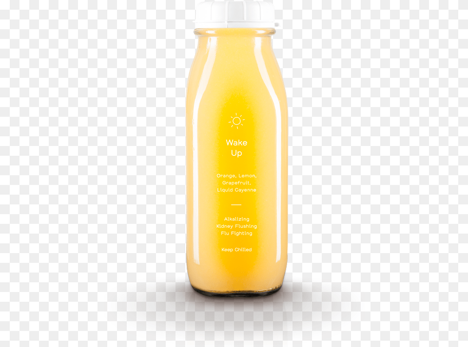 Wake Up Orange Lemon, Beverage, Juice, Orange Juice, Bottle Png Image