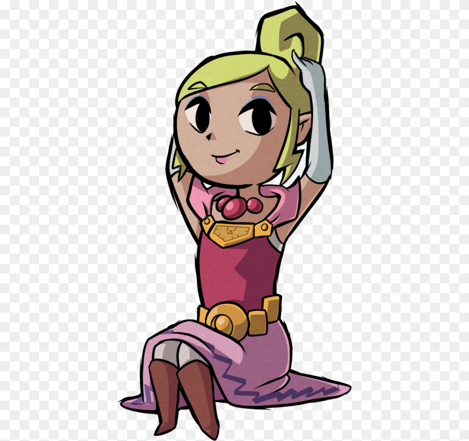 Waker Commission Zelda Tetra The Legend Of Zelda, Cartoon, Baby, Person, Book Free Transparent Png