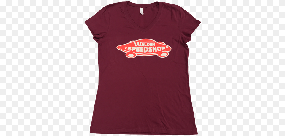 Walden Speed Shop Active Shirt, Clothing, Maroon, T-shirt Free Transparent Png