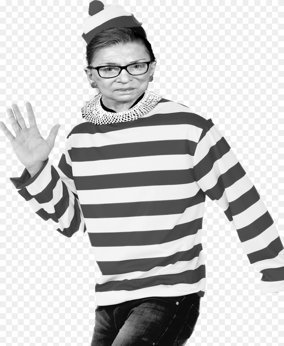 Waldo Costume, Hand, Head, Person, Long Sleeve Free Png