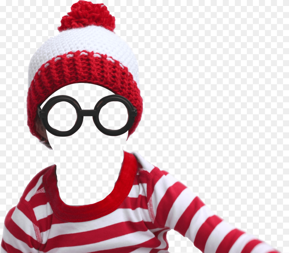 Waldo Glasses Where39s Waldo Hat Transparent, Beanie, Cap, Clothing, Accessories Png Image