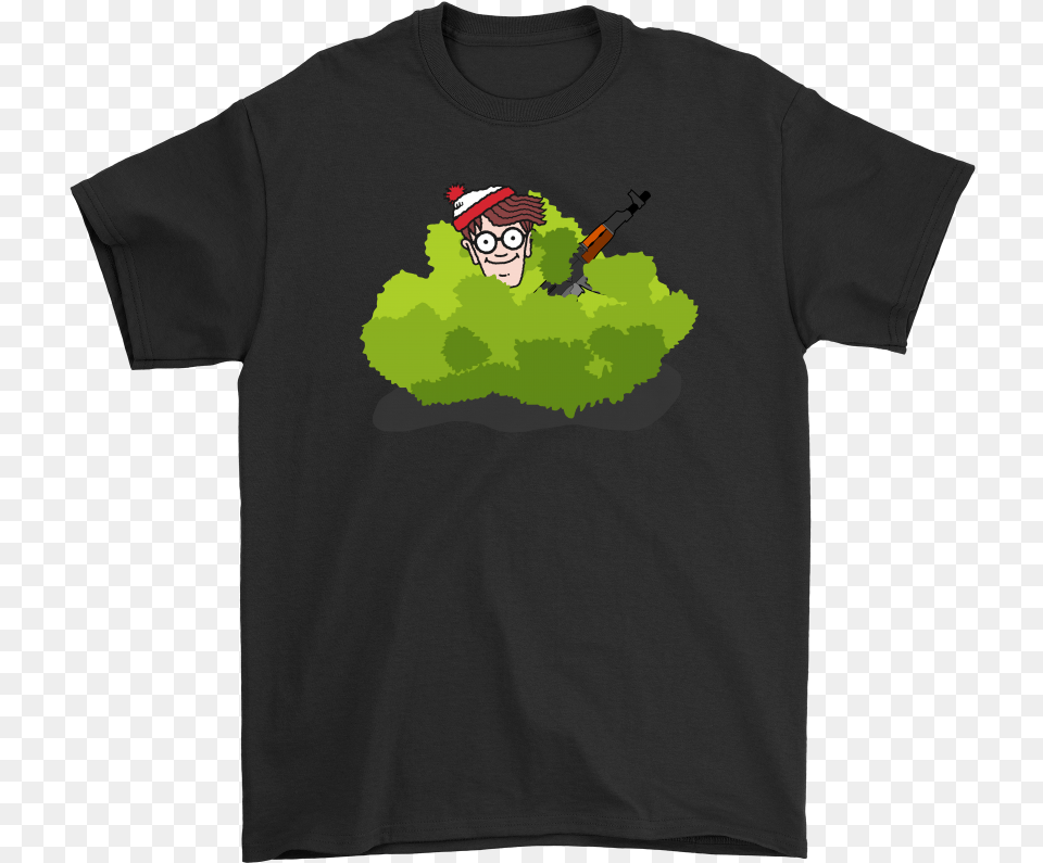 Waldo In A Bush Pubg Tee France World Champions Logi, Clothing, T-shirt, People, Person Free Transparent Png