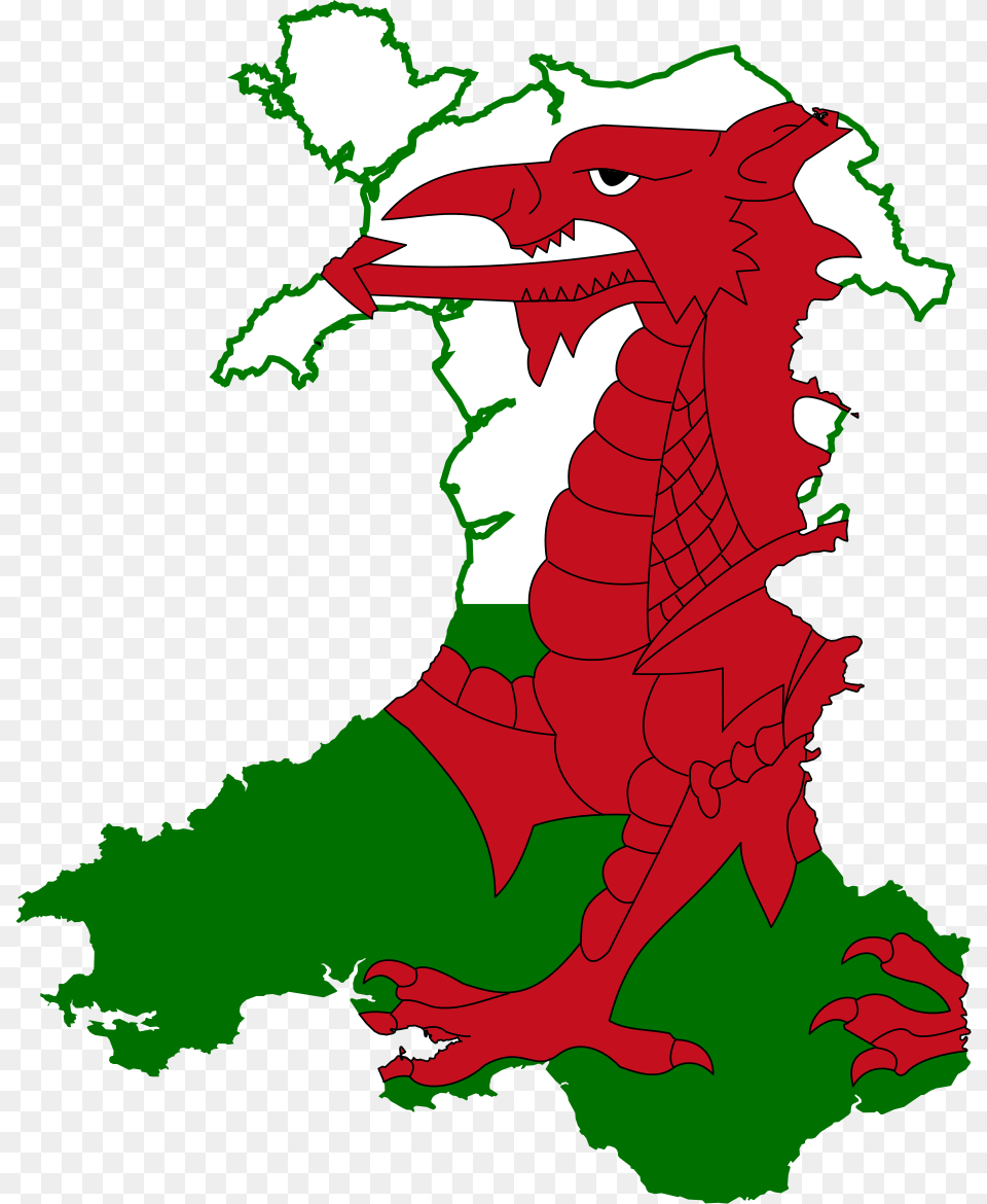 Wales Flag Clipart Rugby, Dragon, Baby, Person Free Png Download