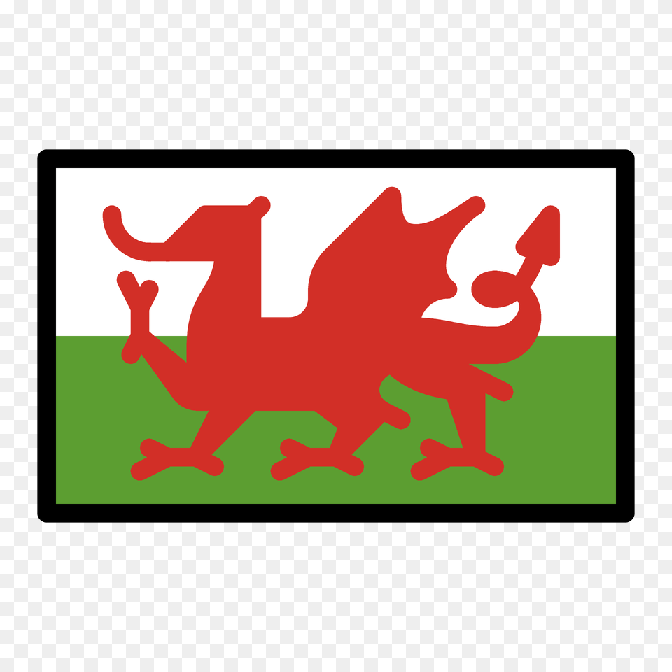 Wales Flag Emoji Clipart, Animal, Mammal, Pig Free Png Download
