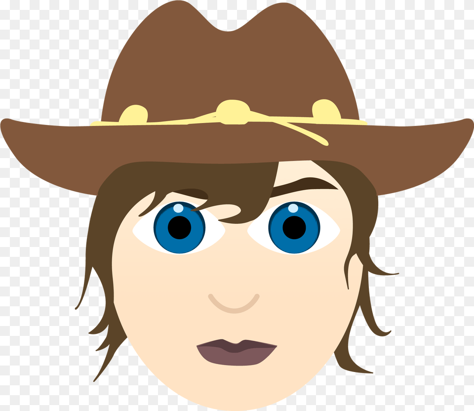 Waling Dead Emoji Carl Grimes Dailydot Emojis The Walking Dead, Hat, Clothing, Cowboy Hat, Sun Hat Png Image