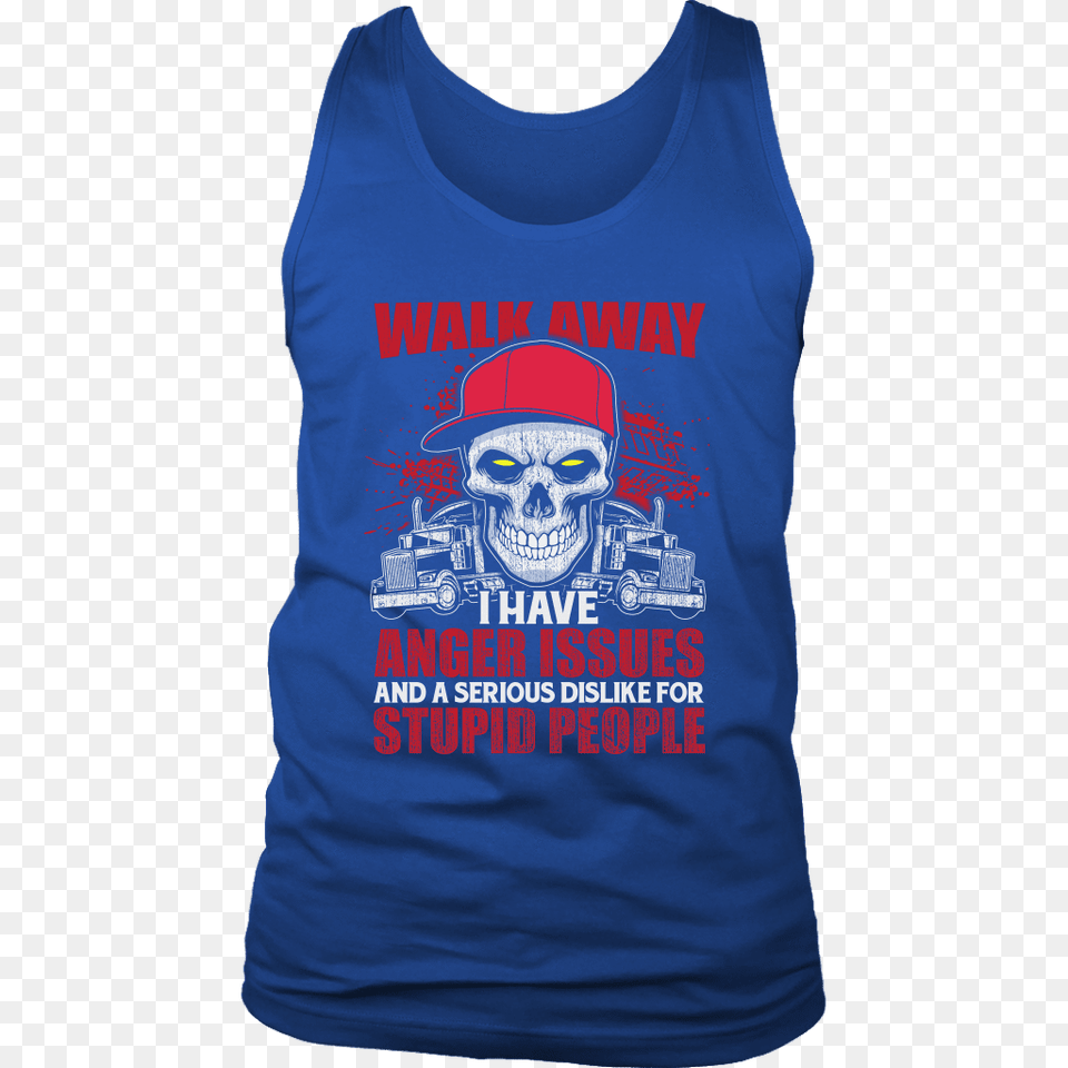 Walk Away Stupid People Trucker T Shirt, Clothing, T-shirt, Tank Top, Person Free Png Download