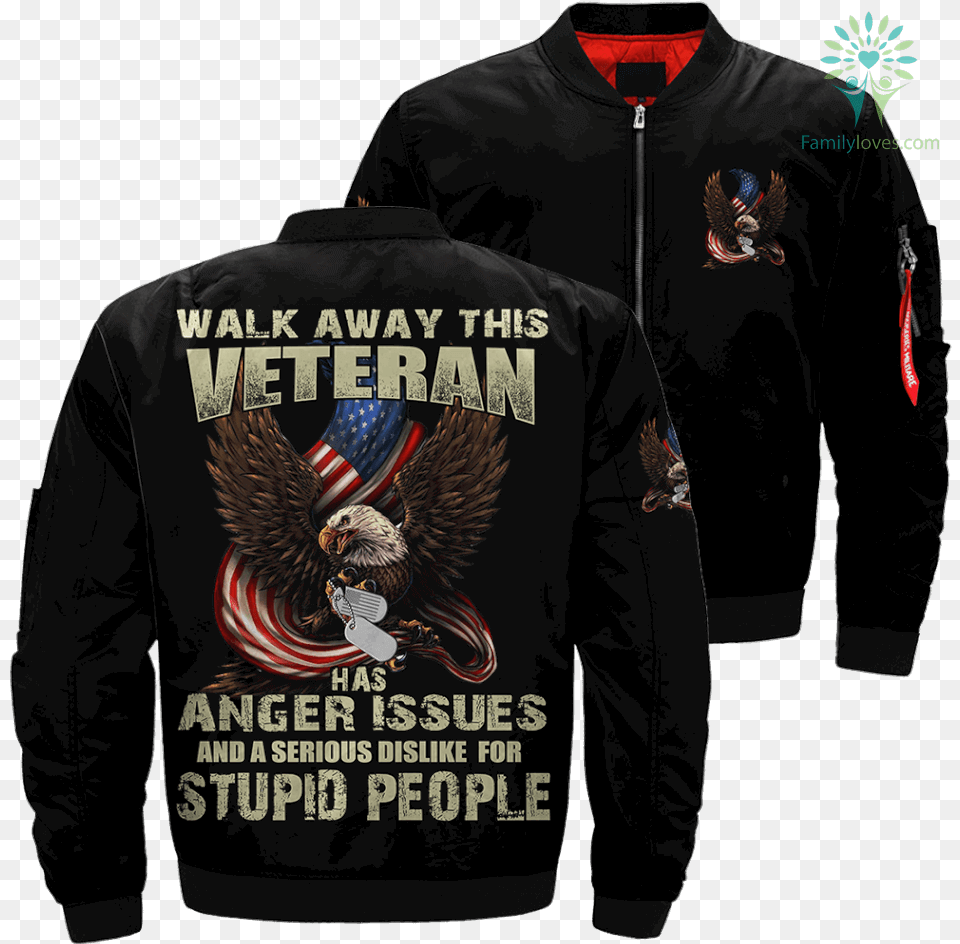 Walk Away This Veteran Has Anger Issues And A Serious Hoodie, Sweatshirt, Clothing, Coat, Jacket Png Image