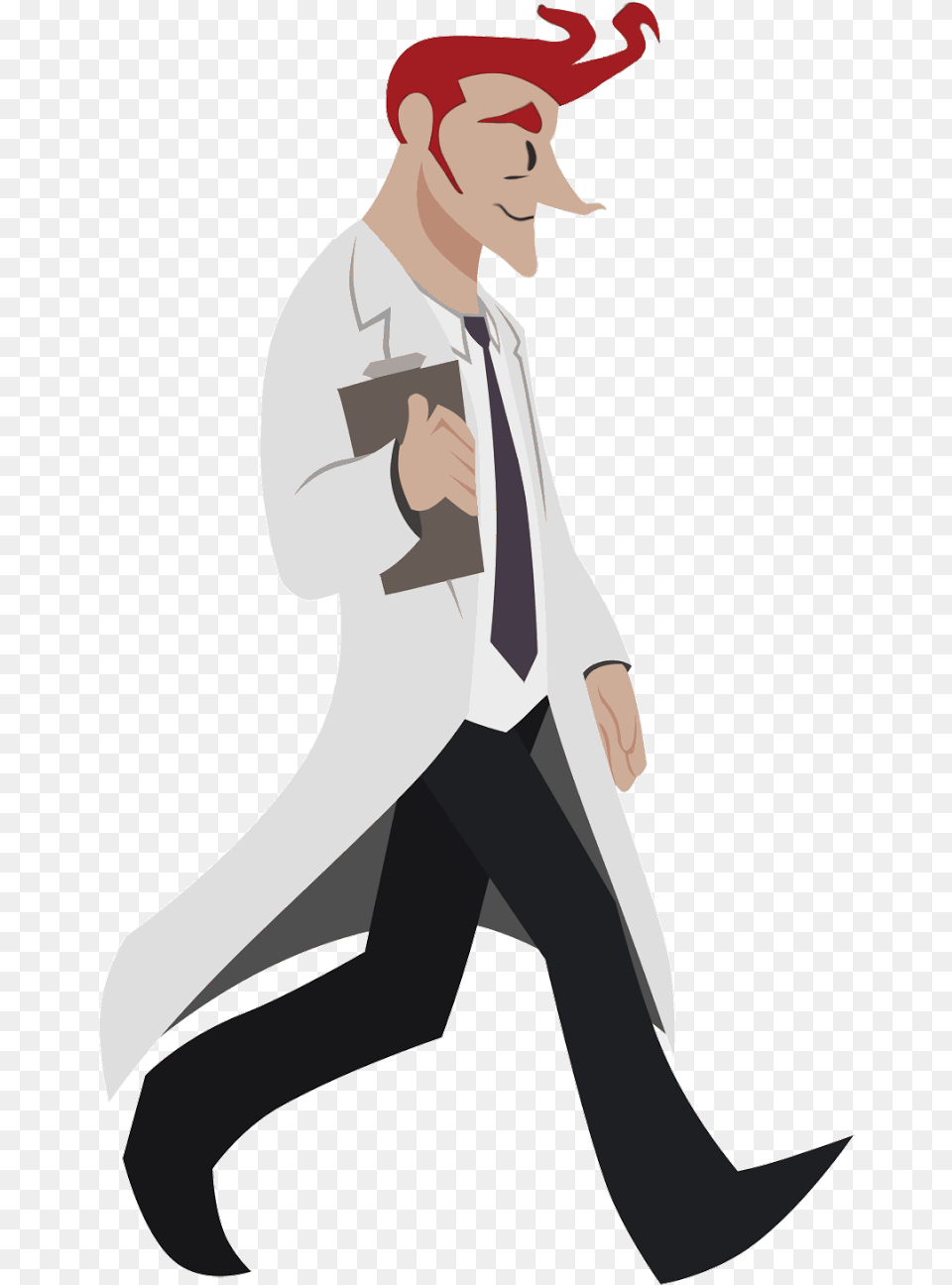 Walk Cycle Animation Scientist Gif Animation Walk Animation Gif, Clothing, Coat, Lab Coat, Person Png Image