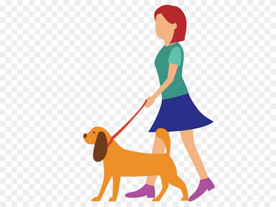 Walk File Cartoon People Walking, Person, Animal, Canine, Dog Png