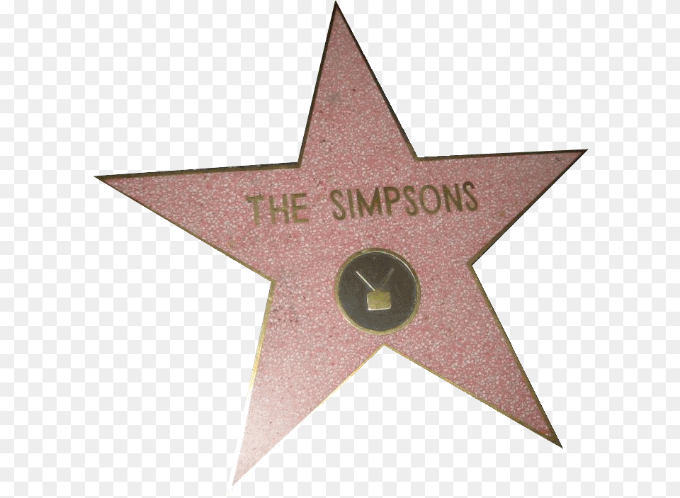 Walk Of Fame The Simpsonsdi Walk Of Fame The Simpsons, Star Symbol, Symbol, Business Card, Paper Free Png Download