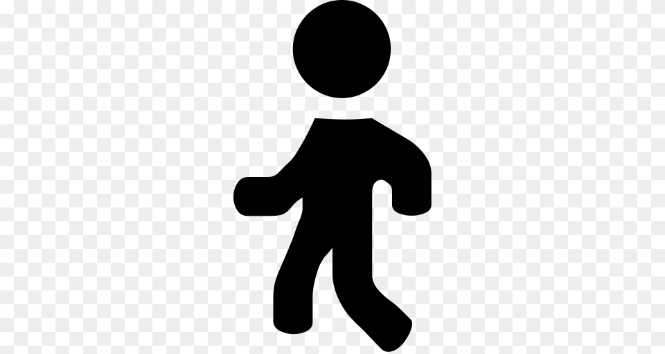 Walk People Man Icon With And Vector Format For Gray Free Transparent Png