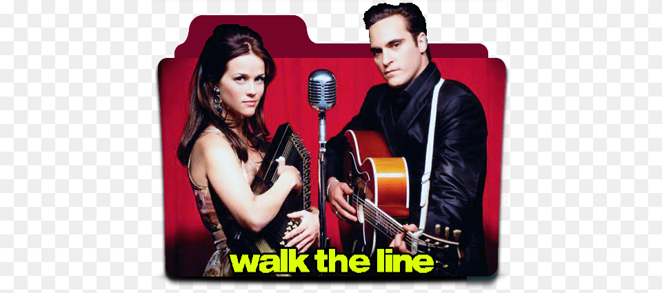 Walk The Line Movie Folder Icon Walk The Line, Electrical Device, Microphone, Duet, Person Free Transparent Png