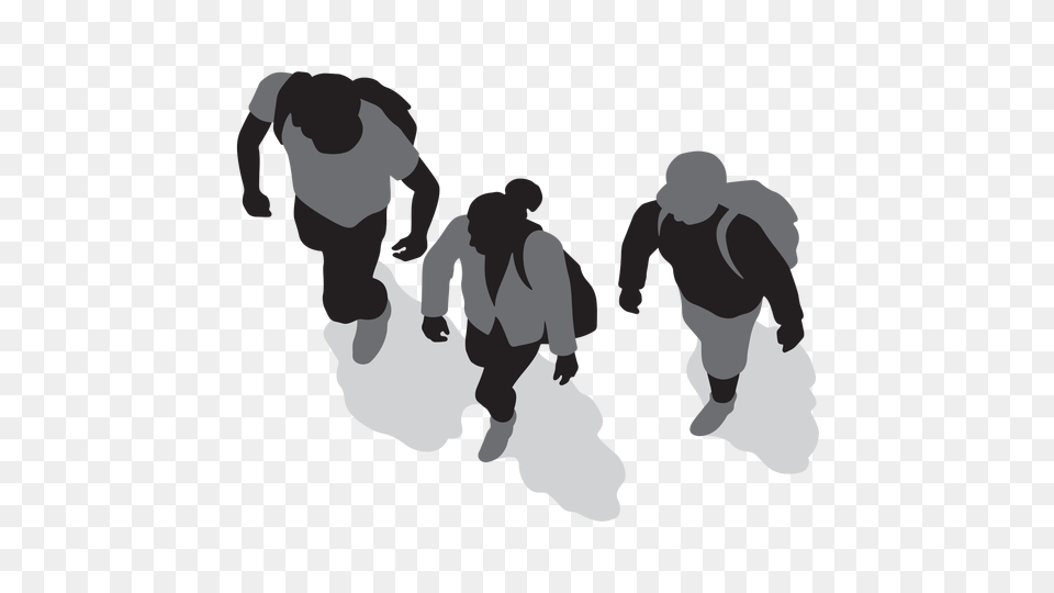 Walk To School Black And White Trans People Top View, Baby, Person, Head, Stencil Free Png