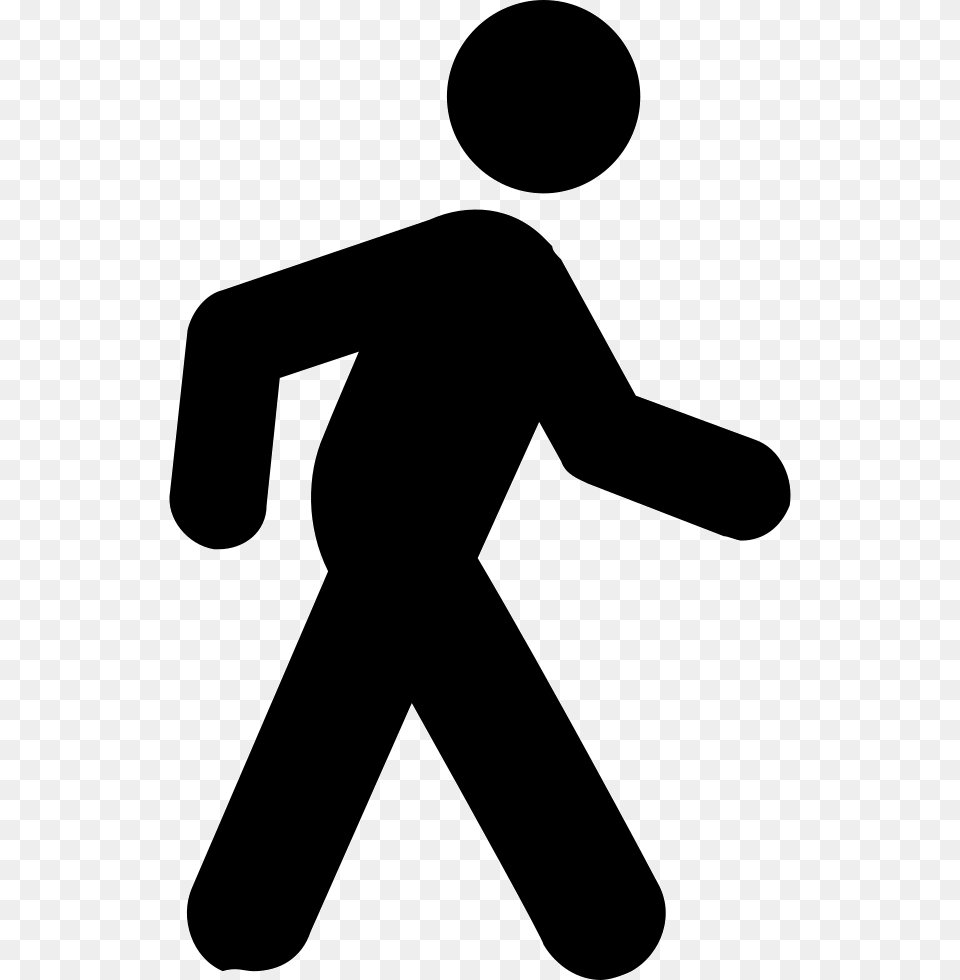 Walk Walk People Icon, Silhouette, Sign, Symbol, Person Free Png Download