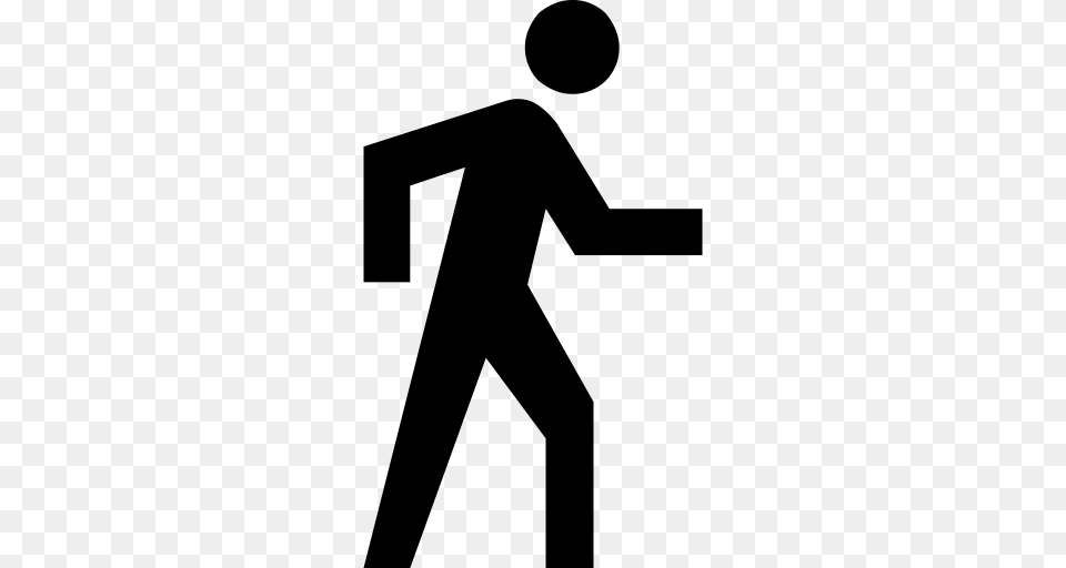 Walk Walking Walking Woman Icon With And Vector Format, Gray Free Png Download