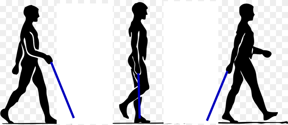 Walk With Walking Stick Download Man Walking Step By Step, Text Free Transparent Png