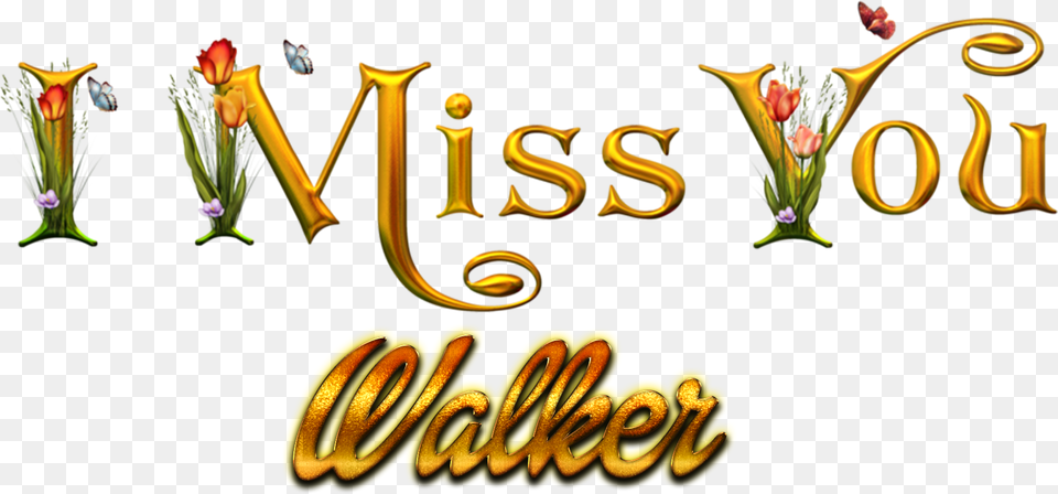 Walker Missing You Name, Plant, Text Free Transparent Png