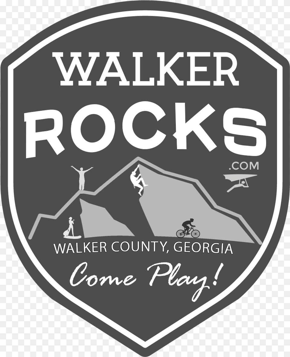 Walker Rocks, Badge, Logo, Symbol, Person Png