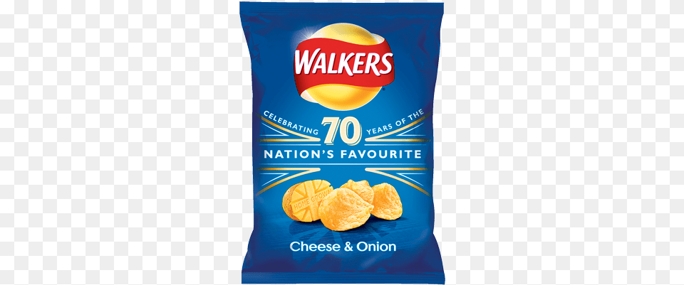 Walkers Crisps Uk Cheese And Onion Walkers Cheese And Onion, Food, Snack, Bread Png