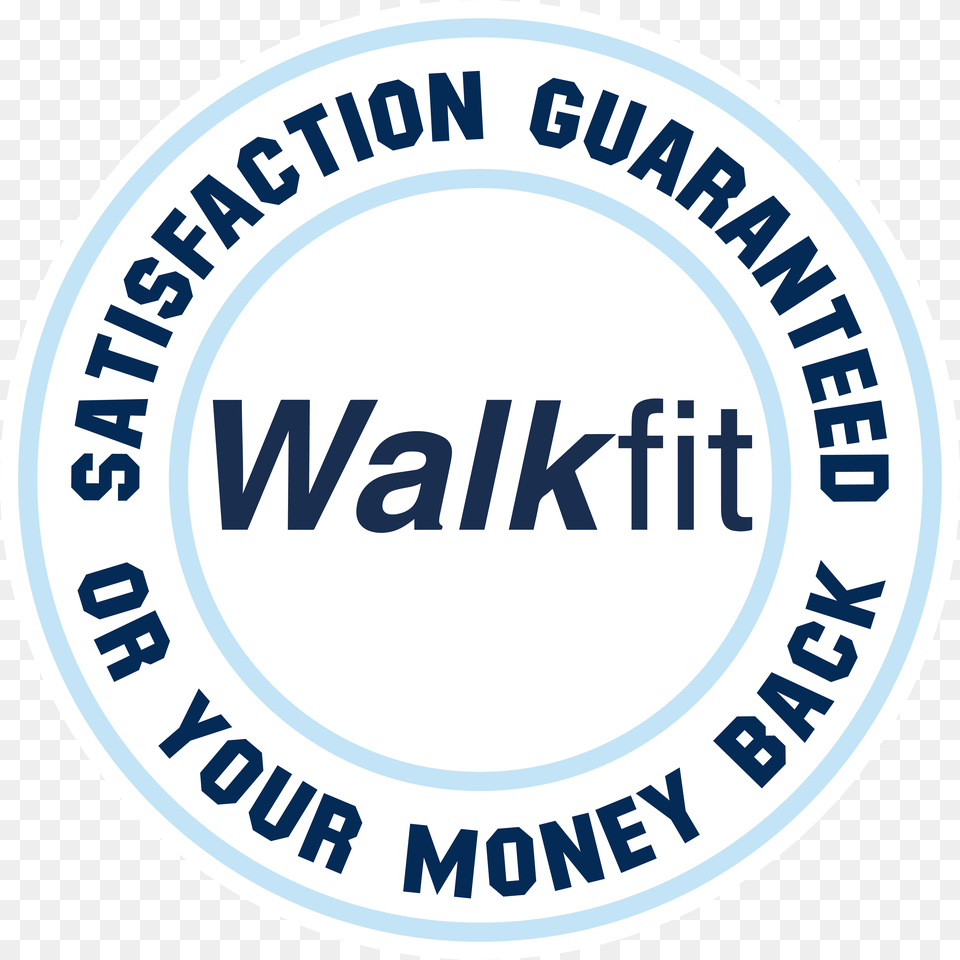 Walkfit Satisfaction Guranteed Logo Circle Free Png Download