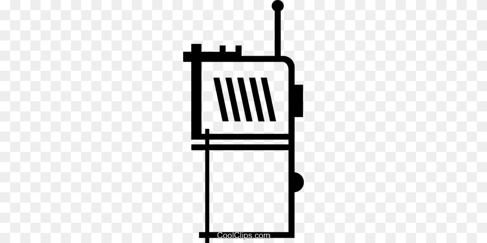 Walkie Talkie Royalty Vector Clip Art Illustration, Fence Free Transparent Png