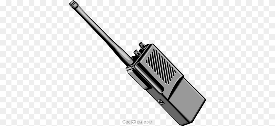 Walkie Talkie Royalty Vector Clip Art Illustration Two Way Radio Clip Art, Electrical Device, Microphone, Electronics, Smoke Pipe Free Png