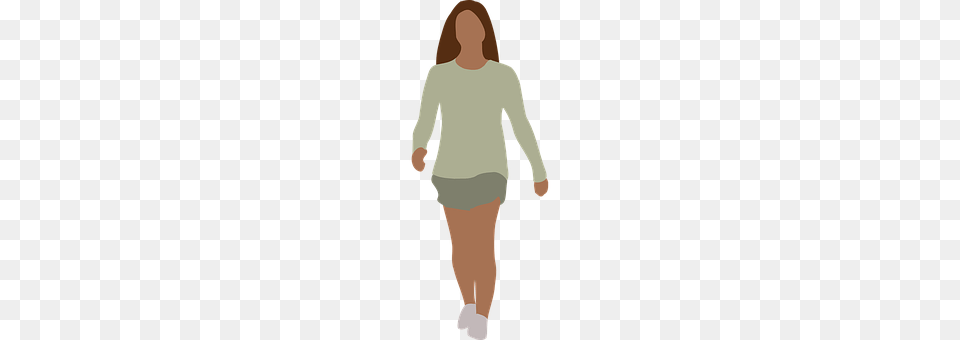 Walking Clothing, Long Sleeve, Person, Shorts Png Image