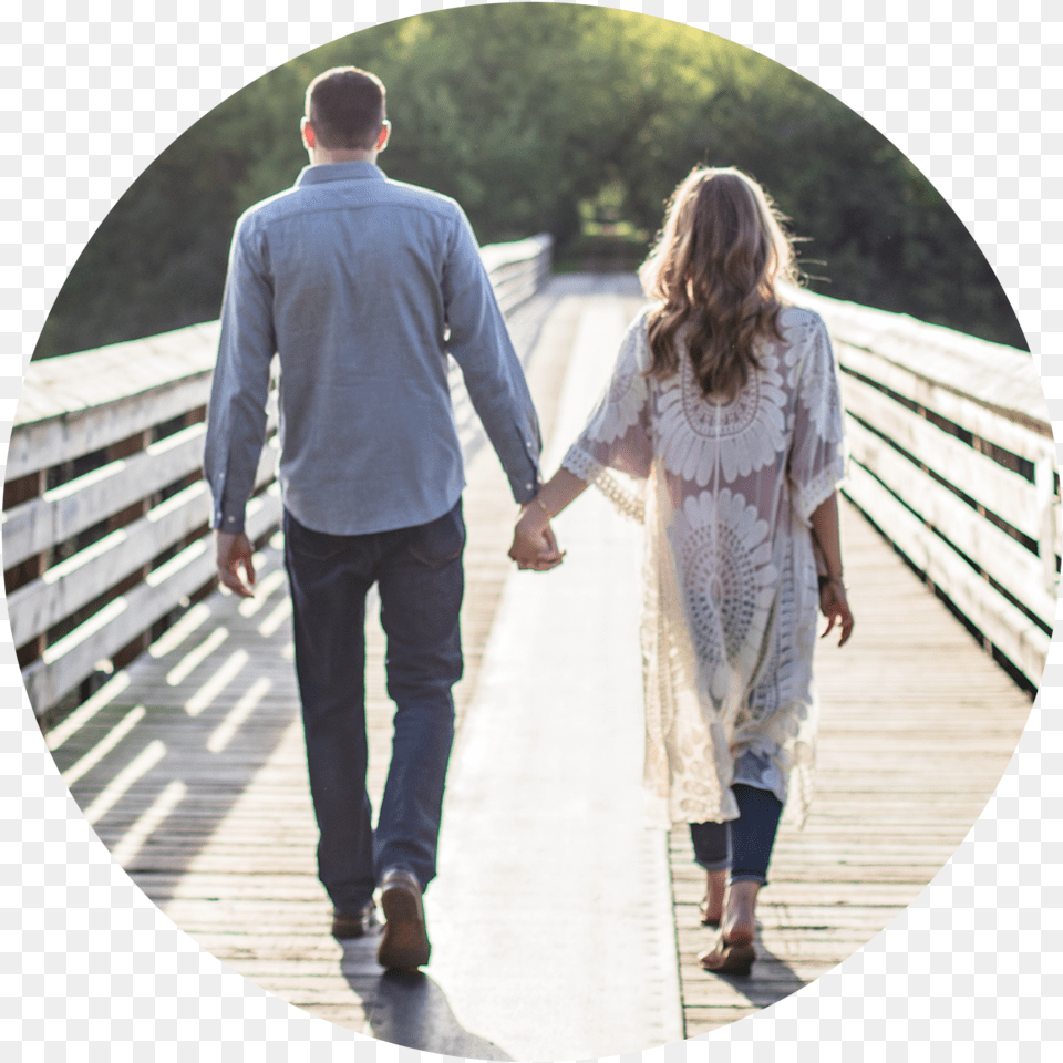 Walking Away Bridge, Long Sleeve, Holding Hands, Hand, Person Free Transparent Png