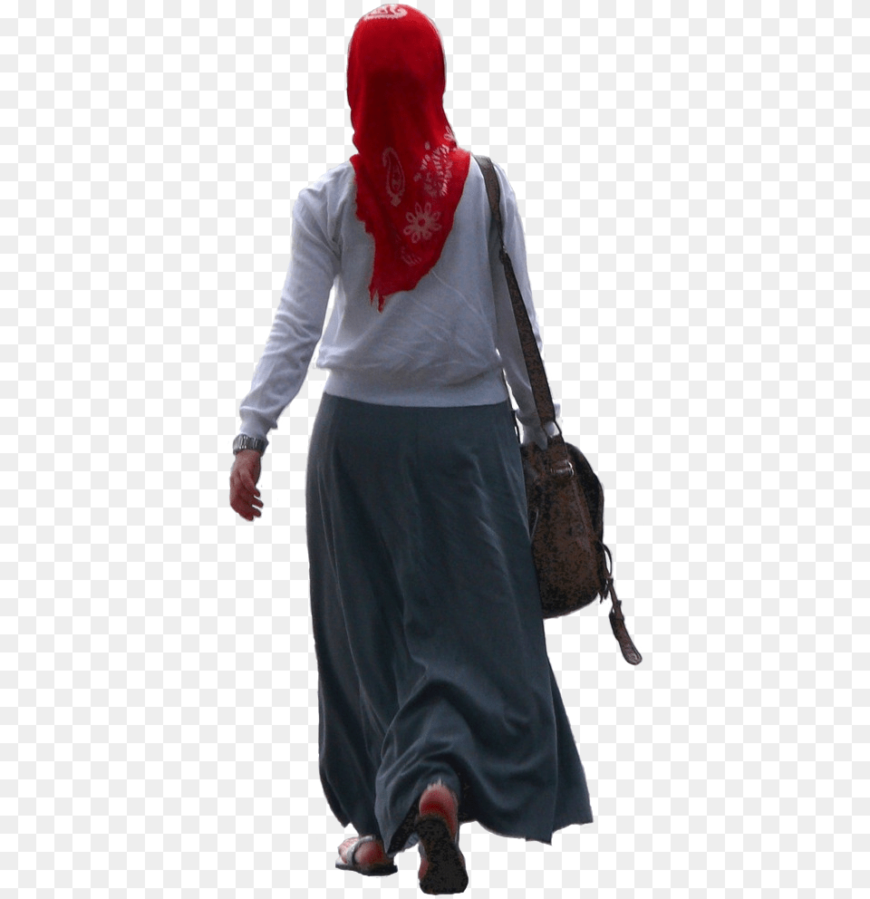 Walking Away Silhouette Hijab Woman, Accessories, Person, Female, Adult Free Png