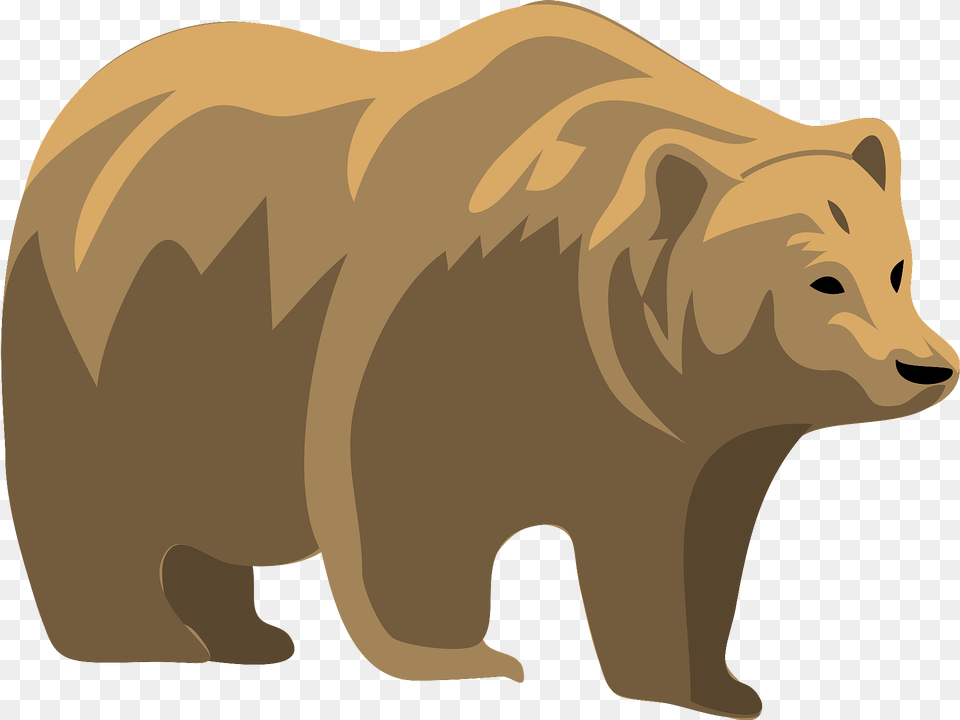 Walking Bear Clipart, Animal, Mammal, Wildlife, Brown Bear Free Transparent Png