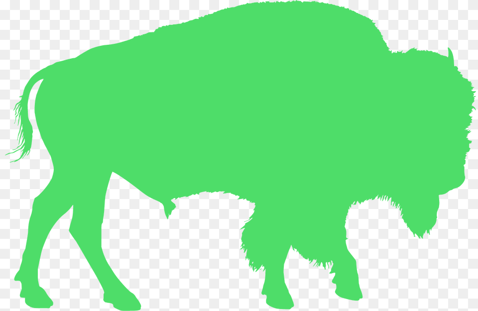Walking Bison Silhouette, Animal, Mammal, Wildlife, Buffalo Free Png