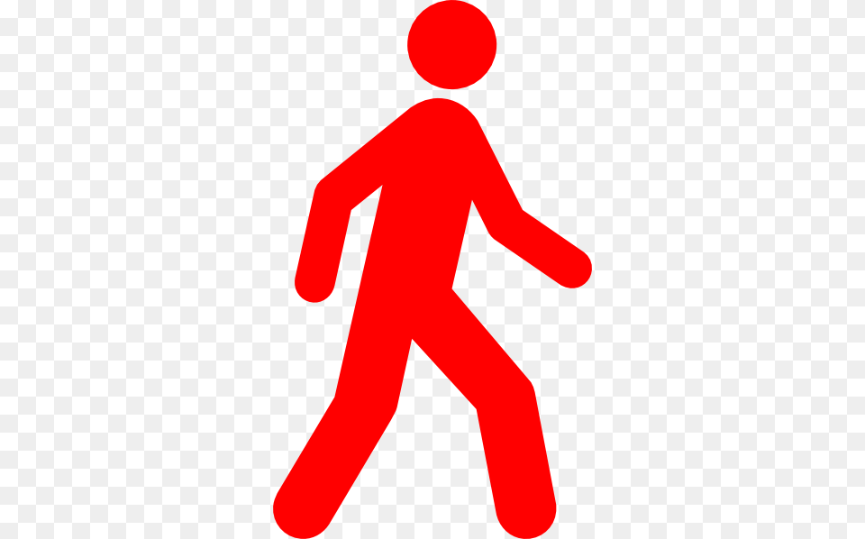 Walking Clip Art At Clker Person Walking Away Clipart, Sign, Symbol, Road Sign Free Png