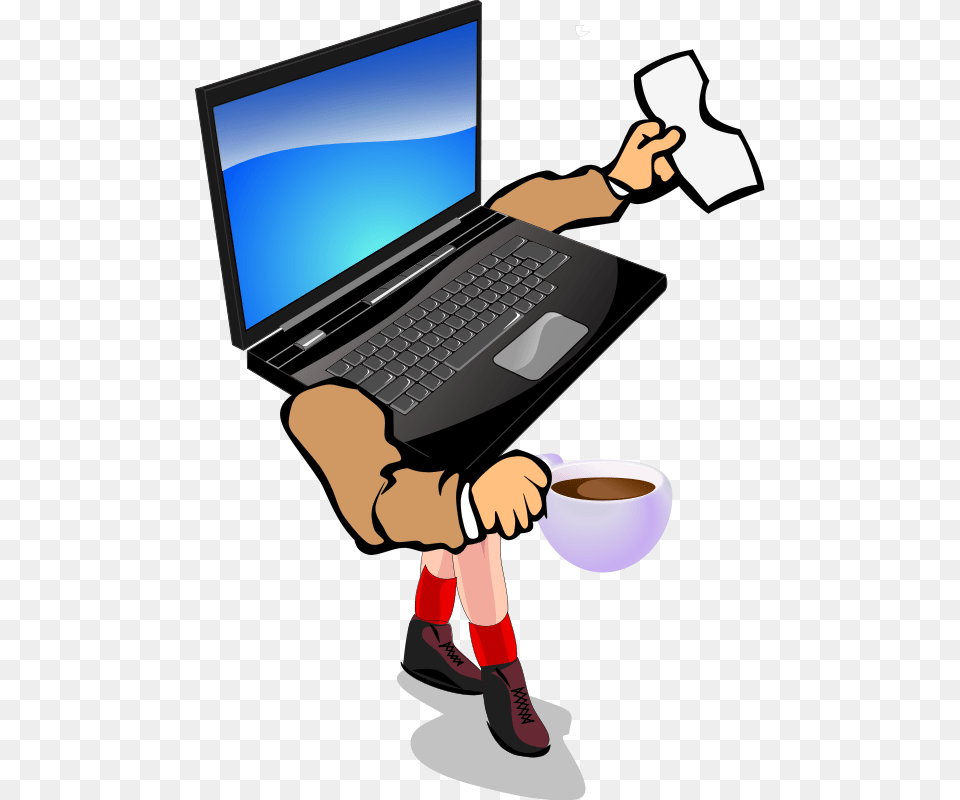 Walking Clip Art Download, Laptop, Pc, Electronics, Computer Png Image