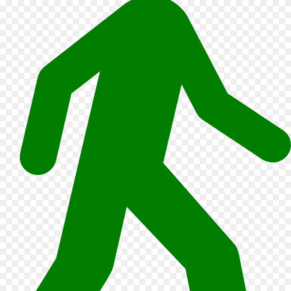 Walking Clipart Clipart Sign, Symbol, Green Free Png Download